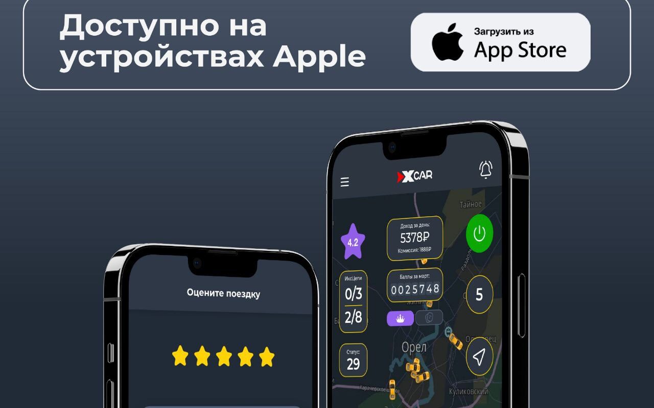 Приложение x-car driver для iPnone